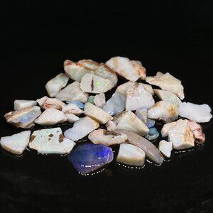 Limited Australian Lambina Rough Opal Parcel With Bright Color Bars